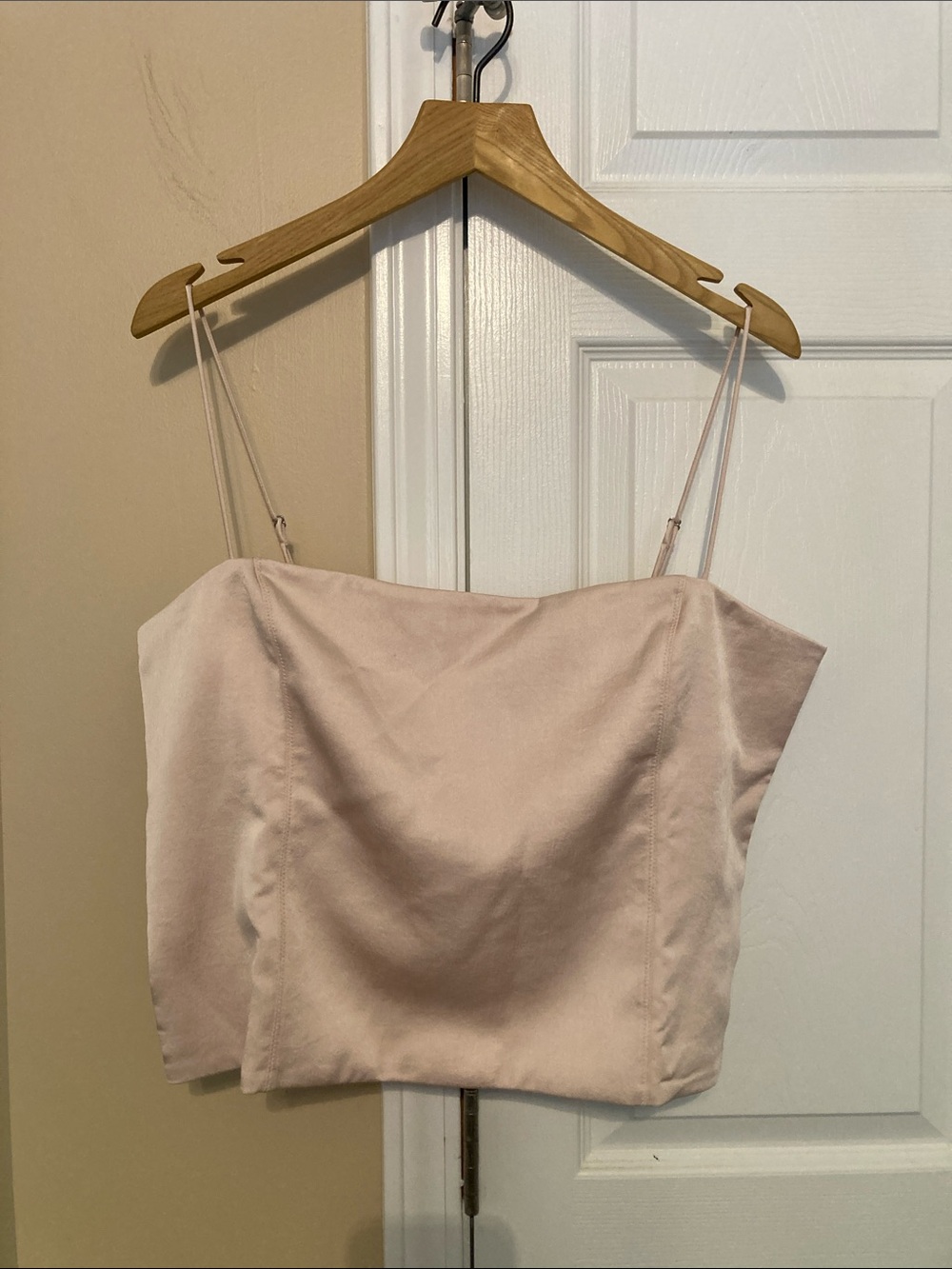 JCrew bustier top in stretch satin